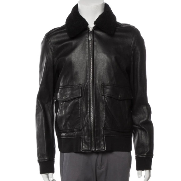 Coach Other - COACH Men’s Goat Leather Moto Jacket
